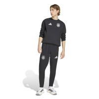adidas Allemagne Tiro Travel Crew Sweat-Shirt 2026-2028 Noir Blanc