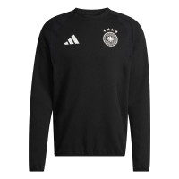 adidas Allemagne Tiro Travel Crew Sweat-Shirt 2026-2028 Noir Blanc