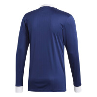 Maillot de football à manches longues adidas Tabela 18 bleu foncé blanc