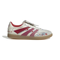 adidas Predator TFG Freestyle Chaussures de Foot en Salle (IN) Blanc Cassé Gris Rose Rouge