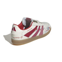 adidas Predator TFG Freestyle Chaussures de Foot en Salle (IN) Blanc Cassé Gris Rose Rouge