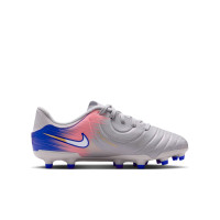 Nike Tiempo Legend 10 Academy Gras / Kunstgras Voetbalschoenen (MG) Kids Grijs Blauw Roze