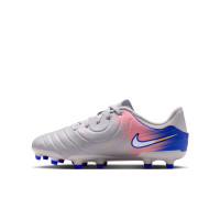 Nike Tiempo Legend 10 Academy Gras / Kunstgras Voetbalschoenen (MG) Kids Grijs Blauw Roze