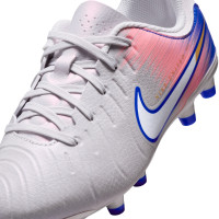 Nike Tiempo Legend 10 Academy Gras / Kunstgras Voetbalschoenen (MG) Kids Grijs Blauw Roze