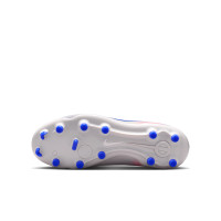 Nike Tiempo Legend 10 Academy Gras / Kunstgras Voetbalschoenen (MG) Kids Grijs Blauw Roze