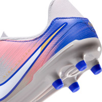 Nike Tiempo Legend 10 Academy Gras / Kunstgras Voetbalschoenen (MG) Kids Grijs Blauw Roze