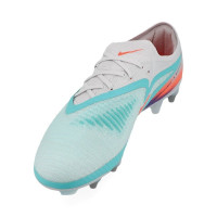 Nike Phantom 6 Low Elite Crampons Vissés Chaussures de Foot (SG) Pro Player Argenté Turquoise Orange Bleu