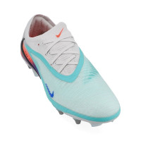 Nike Phantom 6 Low Elite Crampons Vissés Chaussures de Foot (SG) Pro Player Argenté Turquoise Orange Bleu