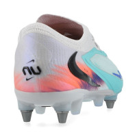 Nike Phantom 6 Low Elite Crampons Vissés Chaussures de Foot (SG) Pro Player Argenté Turquoise Orange Bleu