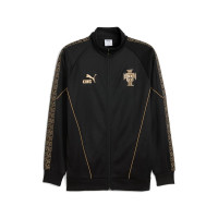 PUMA Portugal Pantera Negra Anthem Veste à Capuche Woven Noir Doré