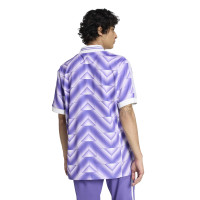 adidas Real Madrid Lifestyler T-Shirt Paars Wit
