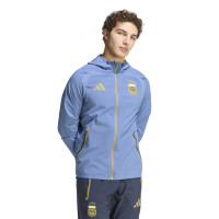 adidas Argentine Tiro Travel Survêtement Full-Zip 2026-2028 Bleu Bleu Foncé Doré