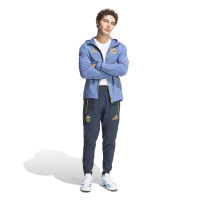 adidas Argentine Tiro Travel Survêtement Full-Zip 2026-2028 Bleu Bleu Foncé Doré