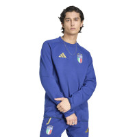 adidas Italië Tiro Travel Crew Trainingspak 2026-2028 Blauw Goud