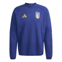 adidas Italië Tiro Travel Crew Trainingspak 2026-2028 Blauw Goud