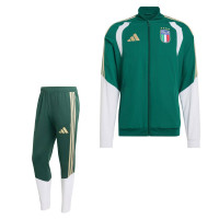 adidas Italie Présentation Survêtement Full-Zip 2026-2028 Vert Blanc Doré