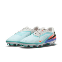 Nike Phantom 6 Low Academy Gazon Naturel Artificiel Chaussures de Foot (MG) Argenté Turquoise Orange Bleu Noir
