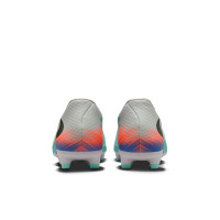 Nike Phantom 6 Low Academy Gazon Naturel Artificiel Chaussures de Foot (MG) Argenté Turquoise Orange Bleu Noir
