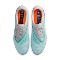 Nike Phantom 6 Low Academy Gazon Naturel Artificiel Chaussures de Foot (MG) Argenté Turquoise Orange Bleu Noir