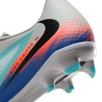 Nike Phantom 6 Low Academy Gazon Naturel Artificiel Chaussures de Foot (MG) Argenté Turquoise Orange Bleu Noir