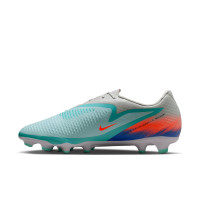 Nike Phantom 6 Low Academy Gazon Naturel Artificiel Chaussures de Foot (MG) Argenté Turquoise Orange Bleu Noir