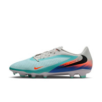 Nike Phantom 6 Low Academy Gazon Naturel Artificiel Chaussures de Foot (MG) Argenté Turquoise Orange Bleu Noir