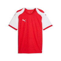 PUMA teamFINAL26 Knit Voetbalshirt Rood Wit