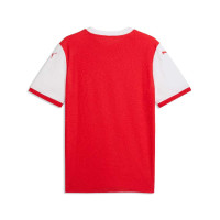PUMA teamFINAL26 Knit Voetbalshirt Rood Wit