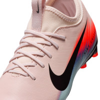 Nike Zoom Mercurial Vapor 16 Academy Gazon Naturel Artificiel Chaussures de Foot (MG) Enfants Rose Bleu Turquoise