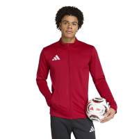 Survêtement zippé adidas Entrada 26 rouge et noir
