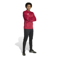 Survêtement zippé adidas Entrada 26 rouge et noir
