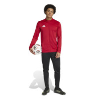 Survêtement zippé adidas Entrada 26 rouge et noir