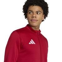 Survêtement zippé adidas Entrada 26 rouge et noir