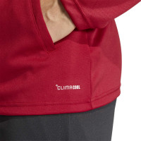 Survêtement zippé adidas Entrada 26 rouge et noir