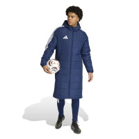 adidas Tiro 26 League Lange Winterjas Donkerblauw Wit