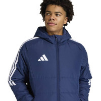 adidas Tiro 26 League Lange Winterjas Donkerblauw Wit