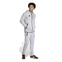 Combinaison de jogging à fermeture éclair intégrale adidas Tiro Travel, gris