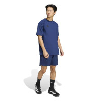 Short de voyage adidas Tiro bleu foncé noir