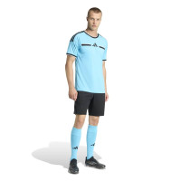 Maillot d'arbitre à manches courtes adidas REF 26 bleu noir