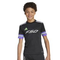 Chemise d'entraînement adidas F50 pour Enfants, noir, violet