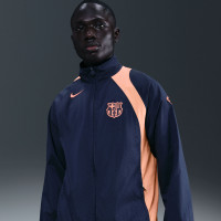Veste d'entraînement Nike FC Barcelona Total 90 bleu foncé orange