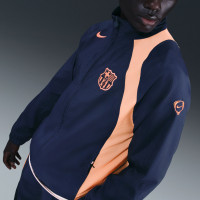 Veste d'entraînement Nike FC Barcelona Total 90 bleu foncé orange