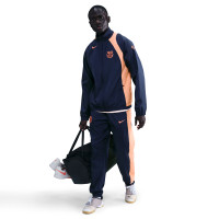 Veste d'entraînement Nike FC Barcelona Total 90 bleu foncé orange
