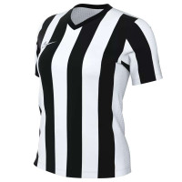 Maillot de football Nike Striped Division V pour Femmes, blanc et noir