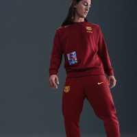 Pantalon de survêtement en polaire Nike FC Barcelona Club 2025-2026 jaune rouge foncé
