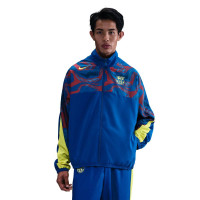 Nike FC Barcelona Woven Trainingsjack 2025-2026 Donkerblauw Geel Rood