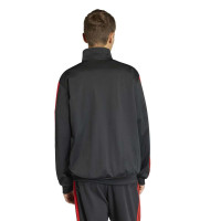 adidas Belgique DNA Survêtement Full-Zip 2026-2028 Noir Rouge