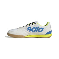 adidas Top Sala Competition II Zaalvoetbalschoenen (IN) Wit Blauw Neongeel Zwart