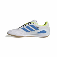 adidas Super Sala III Chaussures de Foot en Salle (IN) Blanc Bleu Néon Jaune Noir