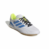 adidas Super Sala III Chaussures de Foot en Salle (IN) Blanc Bleu Néon Jaune Noir